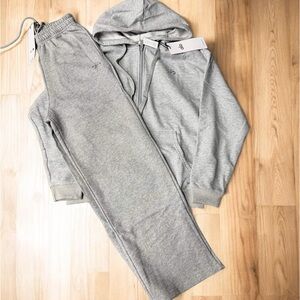 ALO Yoga Men's Grey Sweatpants & Zip Hoodie Set